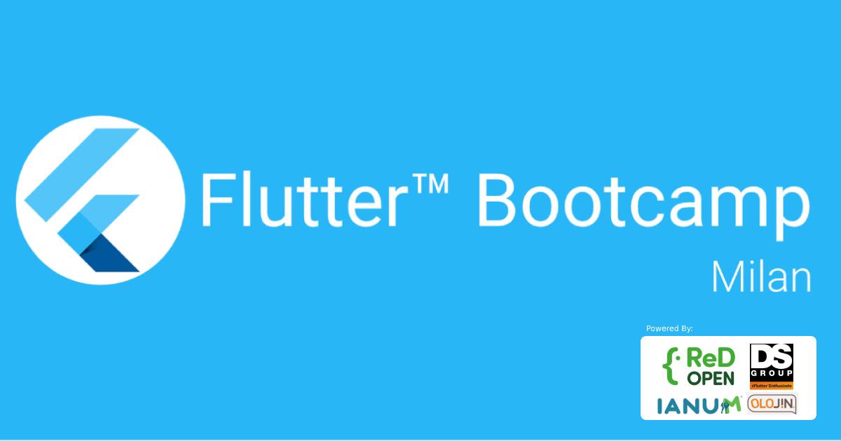 Partecipa al primo Flutter Bootcamp italiano!